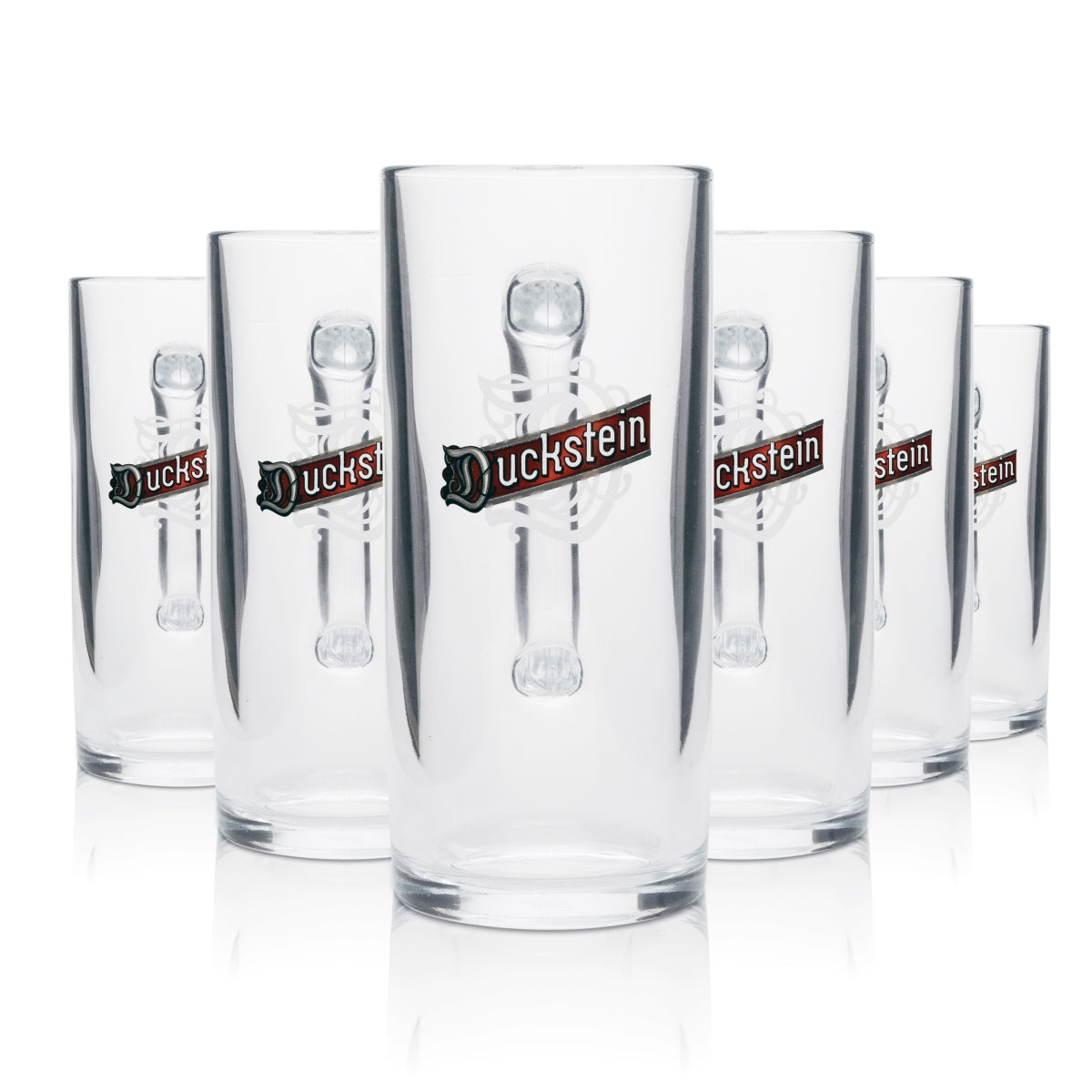 6x Duckstein Bier Glas 0,4l Krug Donau-Seidel Sahm neu