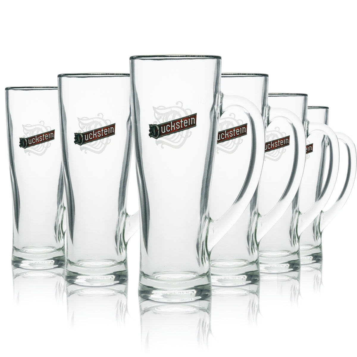 6x Duckstein Bier Glas 0,5l Krug Aspen Sahm