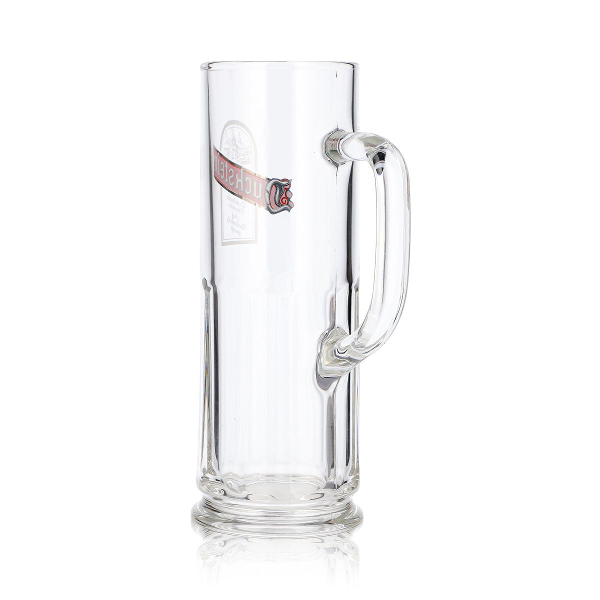 6x Duckstein Bier Glas Krug 0,3l rotes Logo mit weißem Rahmen Relief (6er Set) – Ansicht 6