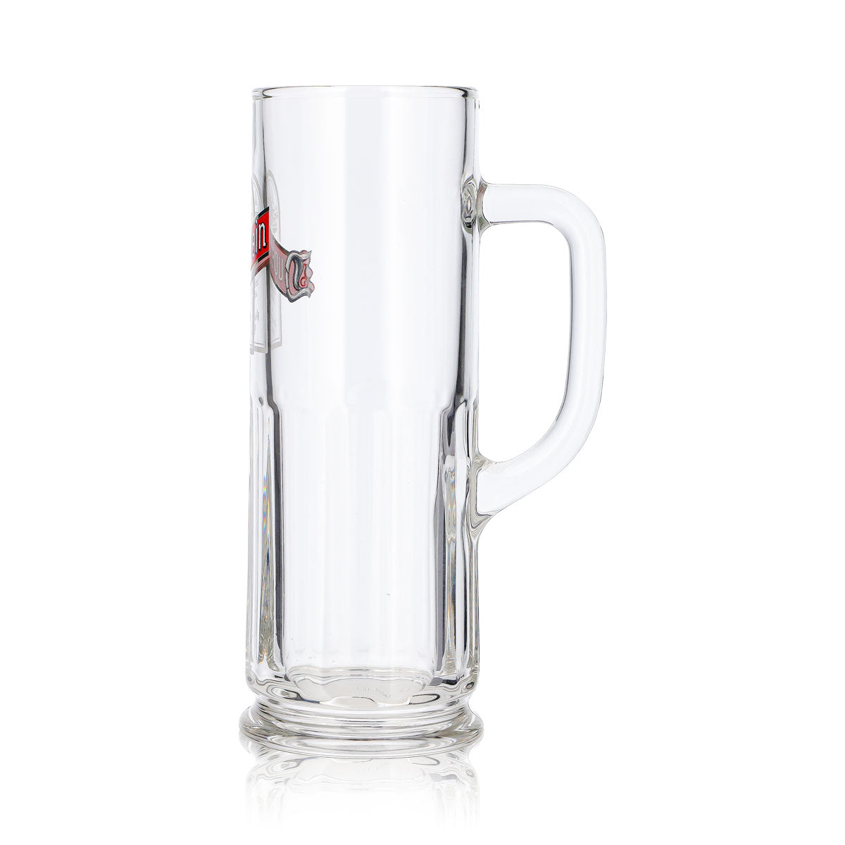 6x Duckstein Bier Glas Krug 0,3l rotes Logo mit weißem Rahmen Relief (6er Set) – Ansicht 7