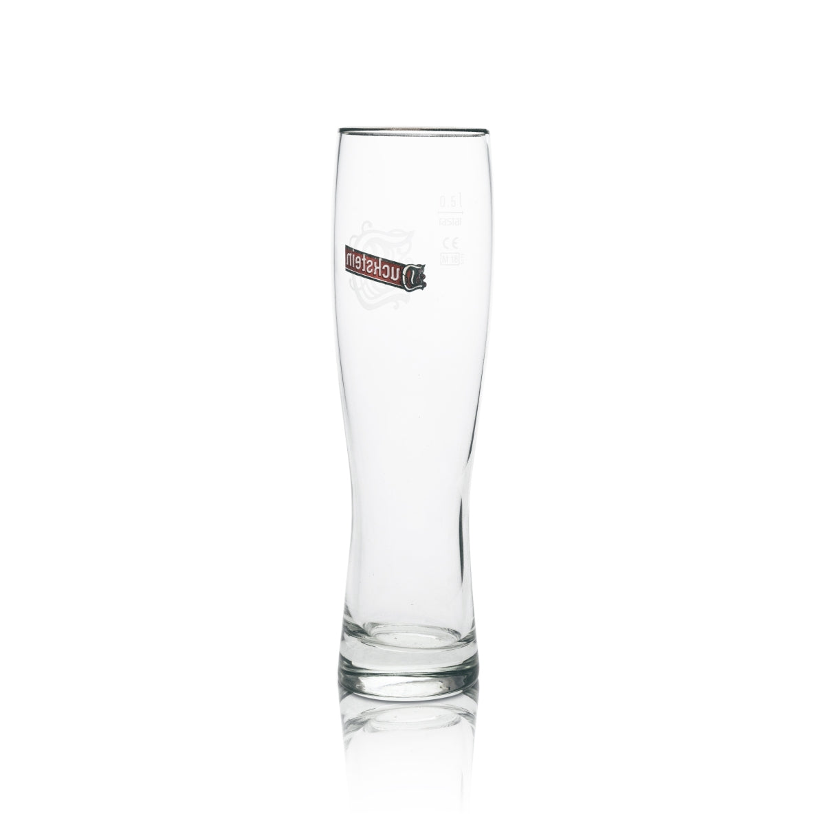 6x Duckstein Bier Glas Pilsener 0,5l Silberrand – Ansicht 3