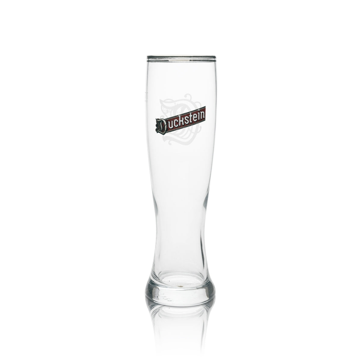 6x Duckstein Bier Glas Weizen 0,5l Silberrand Doppel Sahm – Ansicht 2
