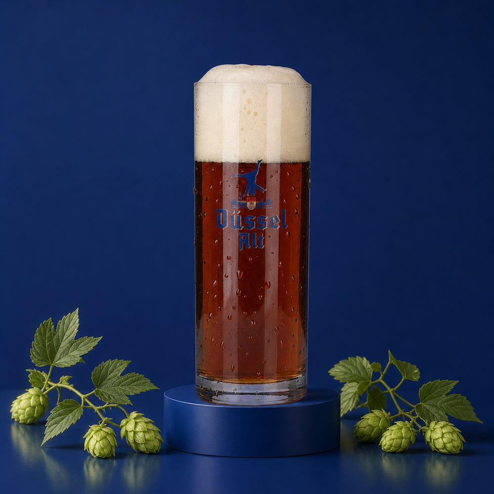 6x Düssel Alt Glas 0,4l Altbier Stange Becherglas Kölsch Gläser Set Brauerei