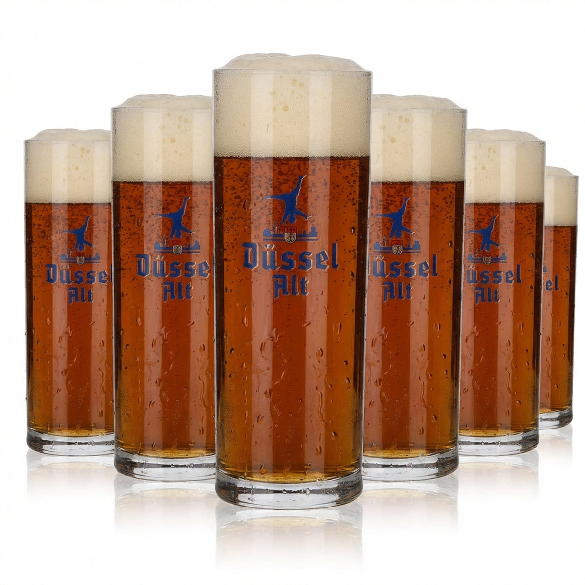 6x Düssel Alt Glas 0,4l Altbier Stange Becherglas Kölsch Gläser Set Brauerei – Ansicht 2