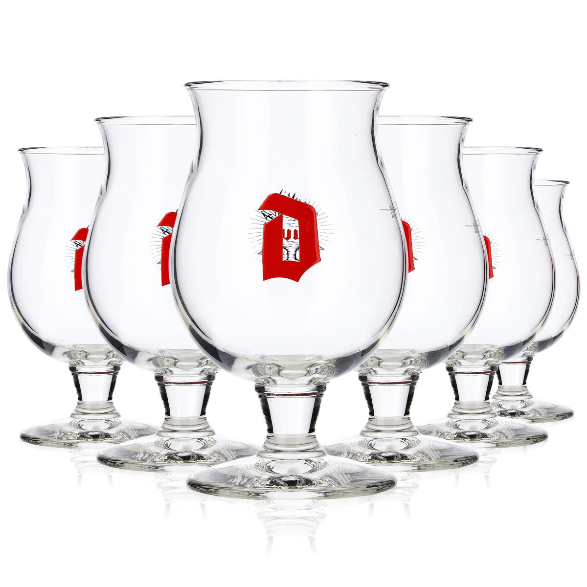 6x Duvel Bier Glas Craftbierglas Gläser Starkbier Bauchglas 0,16l Pokal – Ansicht 2