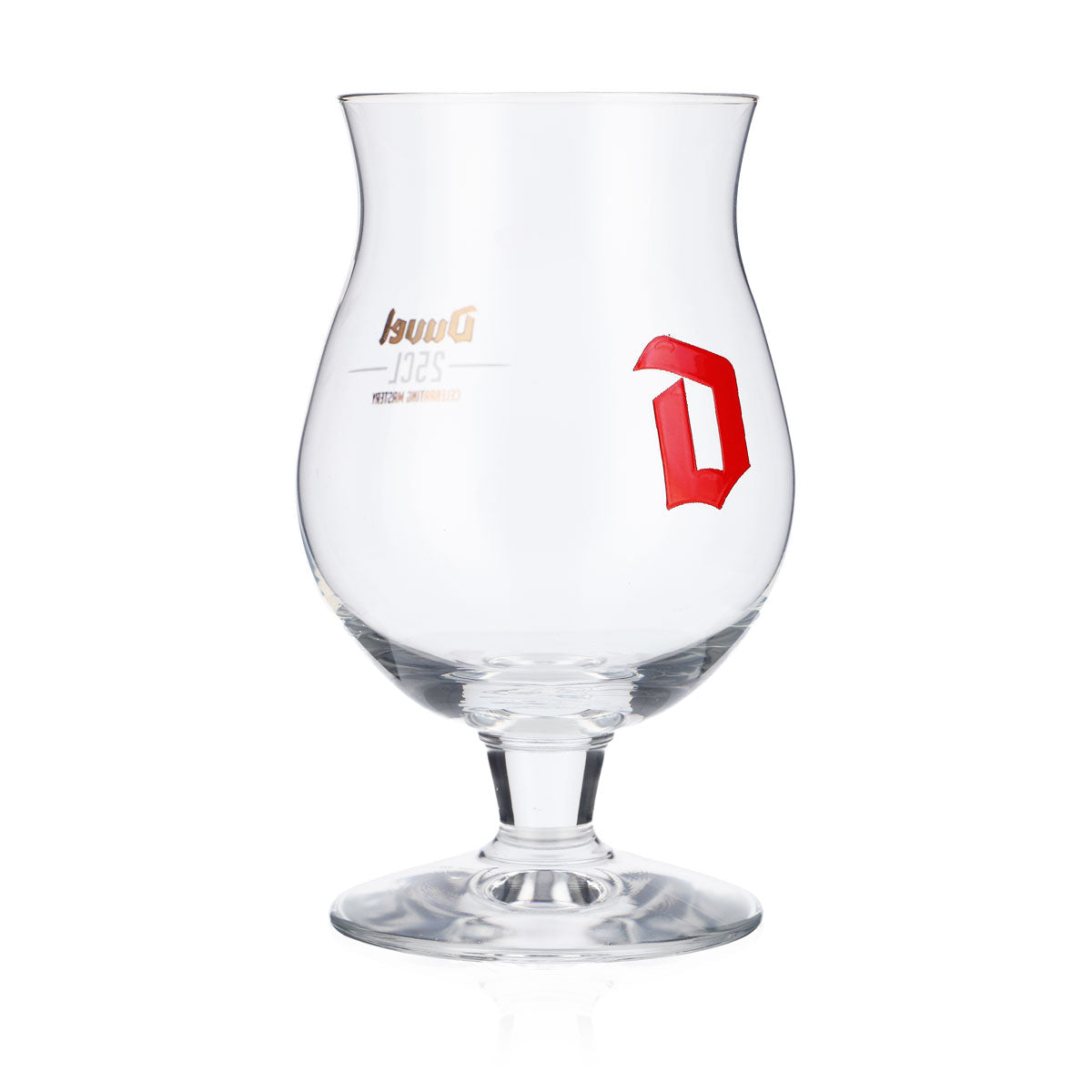 6x Duvel Bier Glas Gläser Bierglas bauchig 0,25l Rotes Logo – Ansicht 3