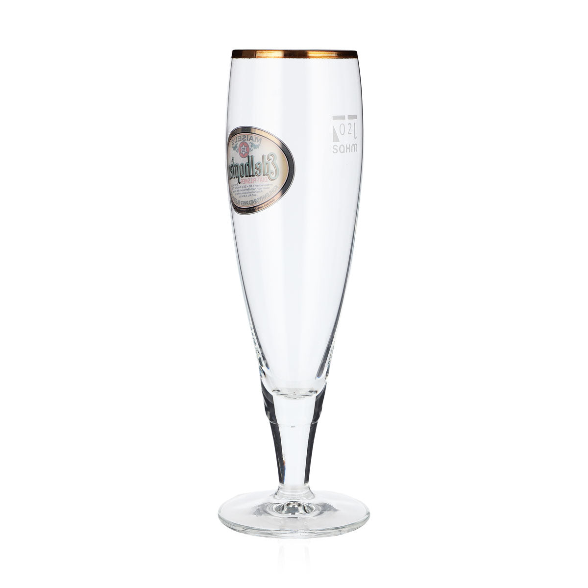 6x Edelhopfen Bier Glas Biergläser 0,2l Pokalgläser Goldrand Sahm Alba – Ansicht 4
