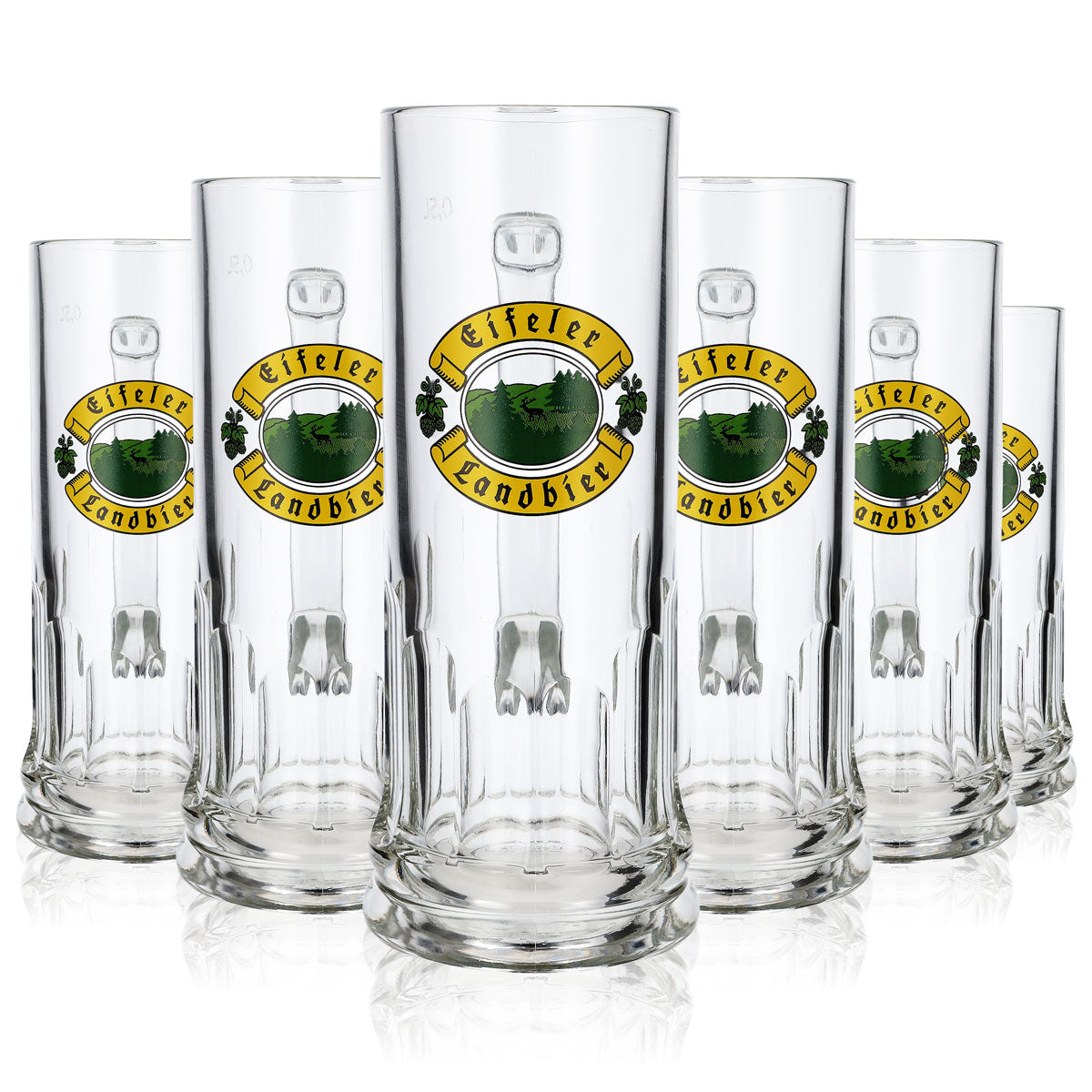6x Eifeler Landbier Bier Krüge Bierseidel Bierhumpen Glas 0,5l Krug