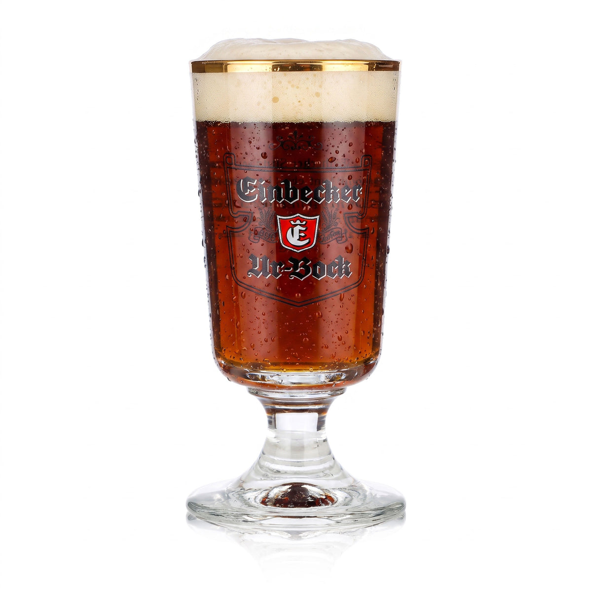 6x Einbecker Bier Glas 0,2l Pokal/Tulpe "Urbock" Rastal Brauerstutzen (6er Set) – Ansicht 2