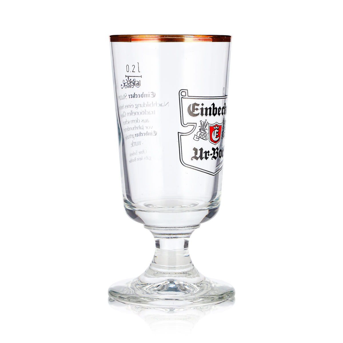 6x Einbecker Bier Glas 0,2l Pokal/Tulpe "Urbock" Rastal Brauerstutzen (6er Set) – Ansicht 4