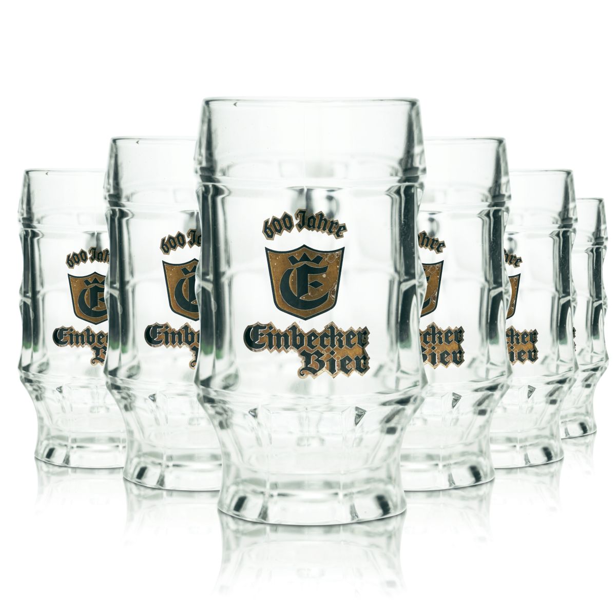 6x Einbecker Bierglas 0,2l Kontuglas Bierkrug Seidel Humpen Gläser Set Brauerei