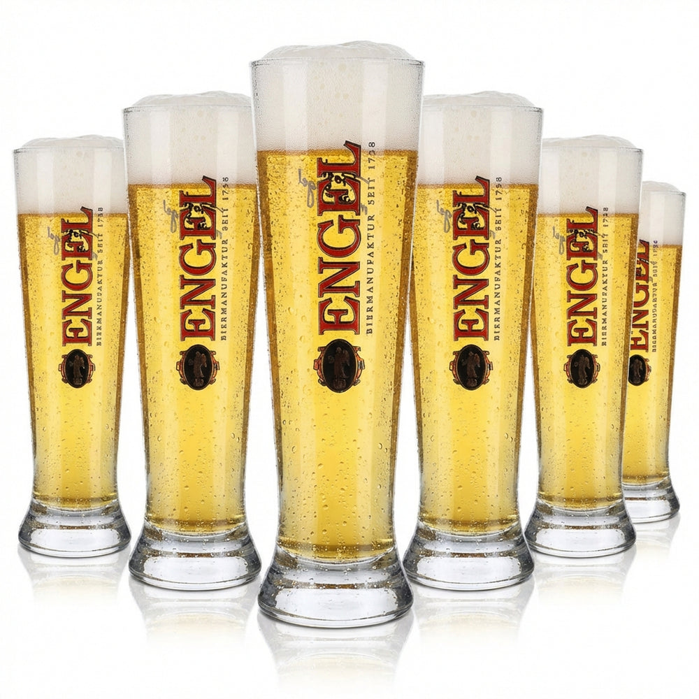 6x Engel Bier Bierglas Weizenbierglas 0,3l Biergläser Prost mein Engel