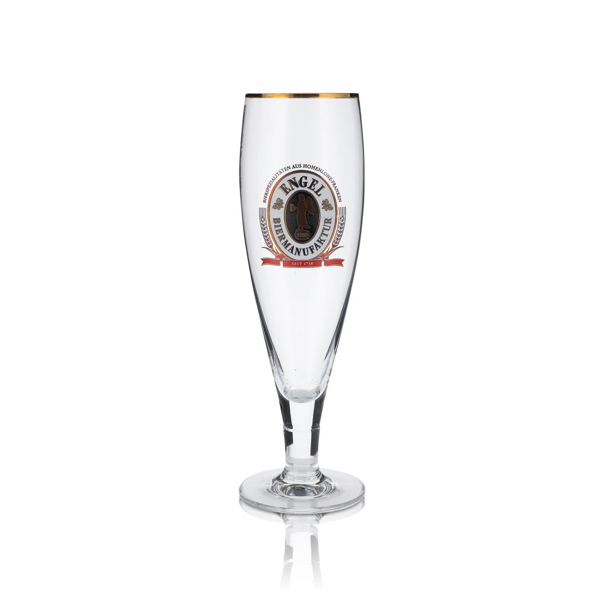 6x Engel Bierglas 0,3l Exclusiv Pokal Gläser Set Goldrand Brauerei Gastro – Ansicht 2
