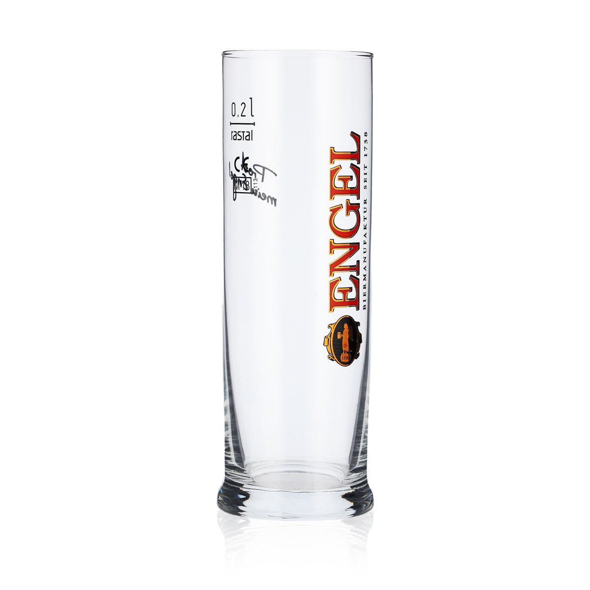 6x Engel Glas 0,2l Bierglas Clubbecher Willi Becher Gläser Set Brauerei Gastro – Ansicht 3
