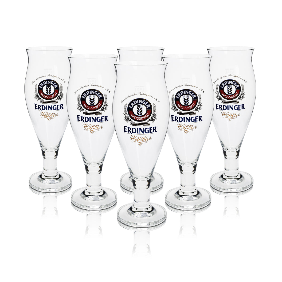 6x Erdinger Bier Glas 0,5l Bier Tulpe Ritzenhoff Colani – Ansicht 4