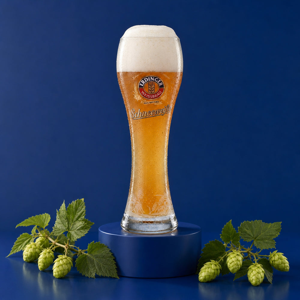 6x Erdinger Weissbräu Bier Glas 0,5l Biergläser Weißbierglas "Schneeweiße"