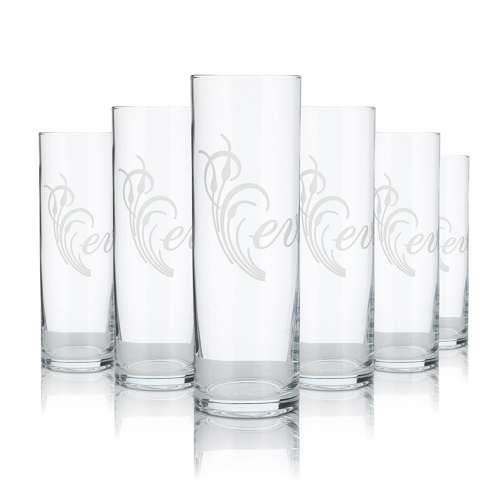 6x Eve Prosecco Glas 0,24l Highball Longdrink Gläser Set Aperitif Sekt Cocktail