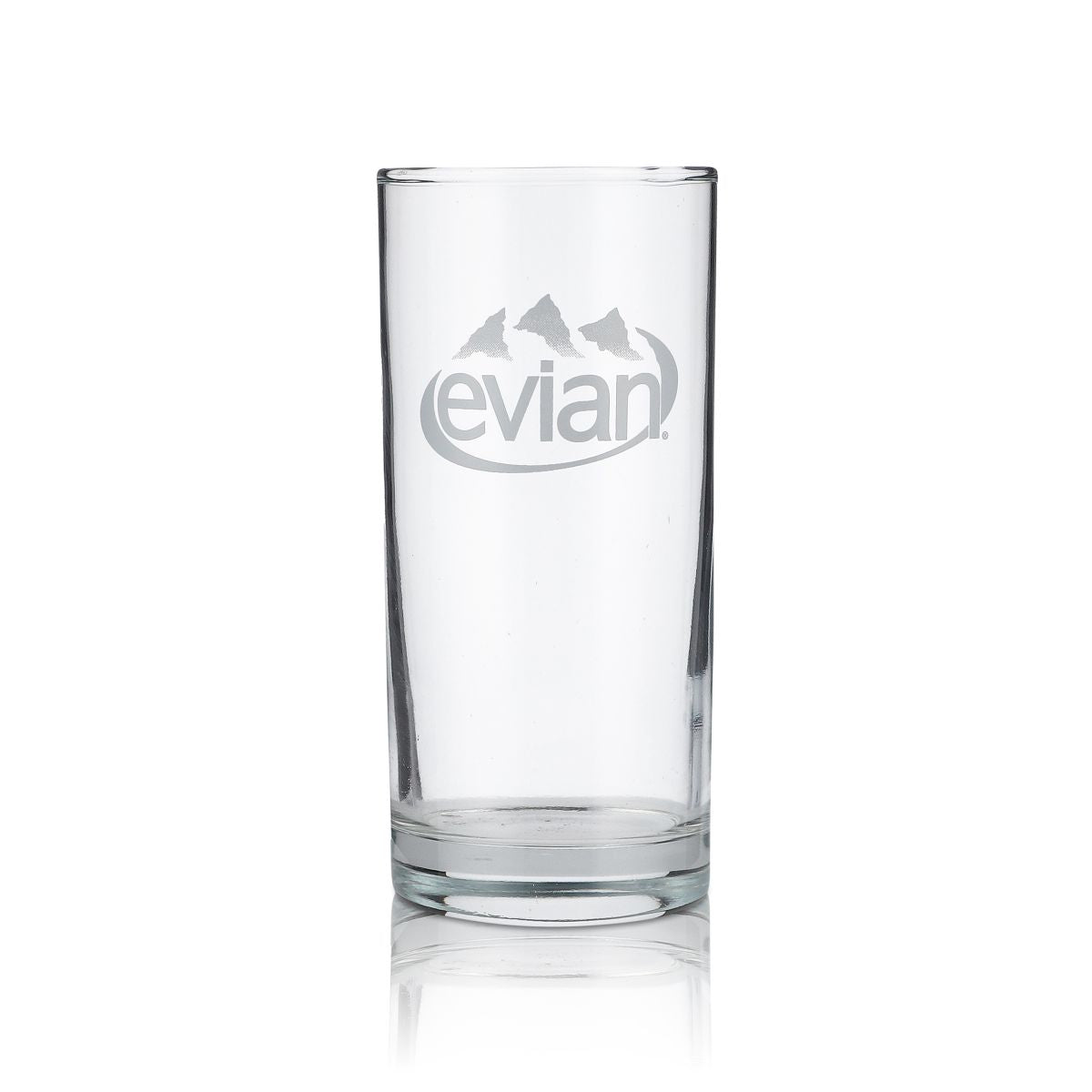 6x Evian Glas 0,3l Mineralwasser Becherglas Trinkglas Sprudel Soda Gläser Set – Ansicht 2