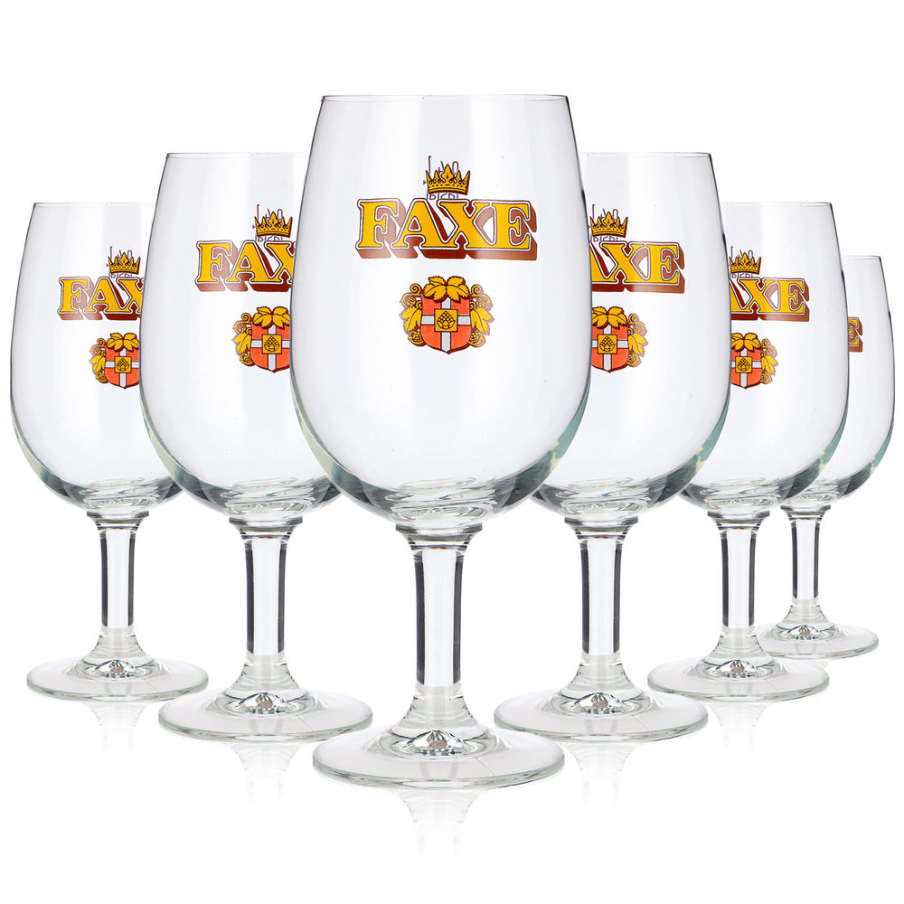 6x Faxe Bier Glas 0,4l Pokal Rastal König (6er Set)