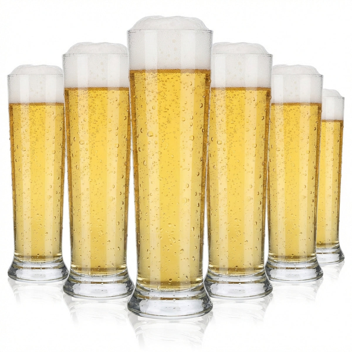 6x Feldschlößchen Bier Glas Biergläser 0,2l Pokal Tulpe Becher Friends Sahm
