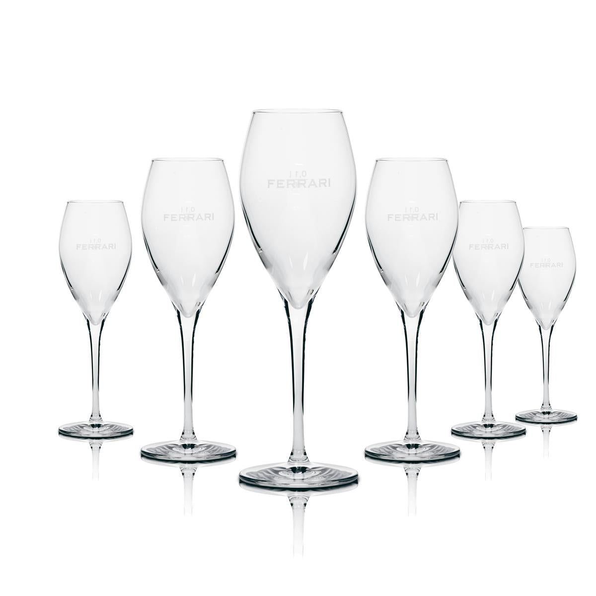 6x Ferrari Champagner Glas Flöte Stölzle