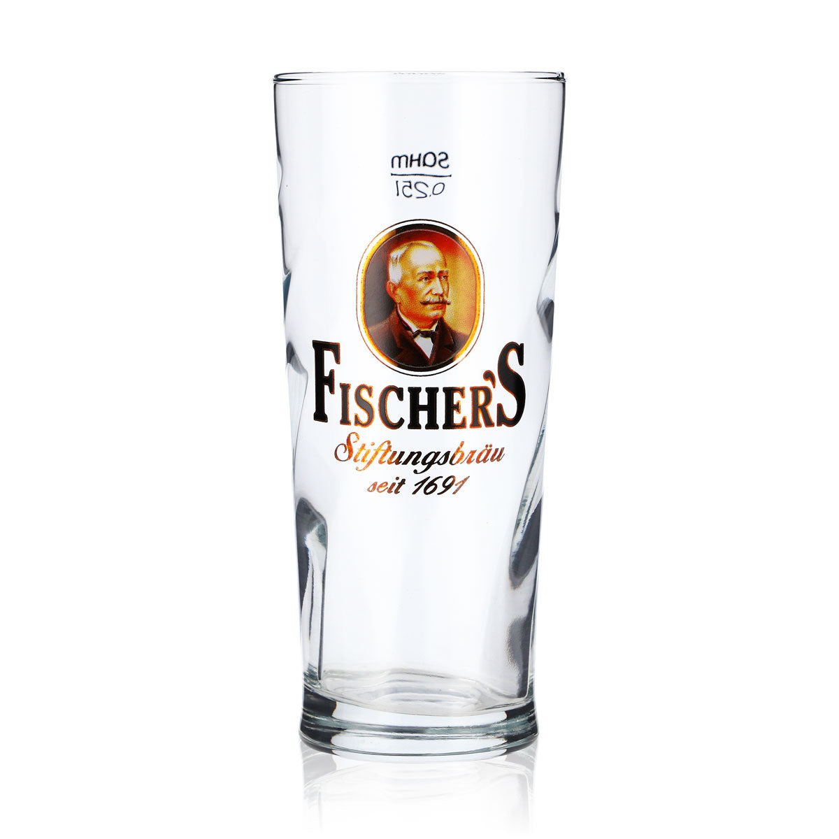 6x Fischers Bier Glas Willigläser Biergläser 0,25l Willi Becher Sahm – Ansicht 2