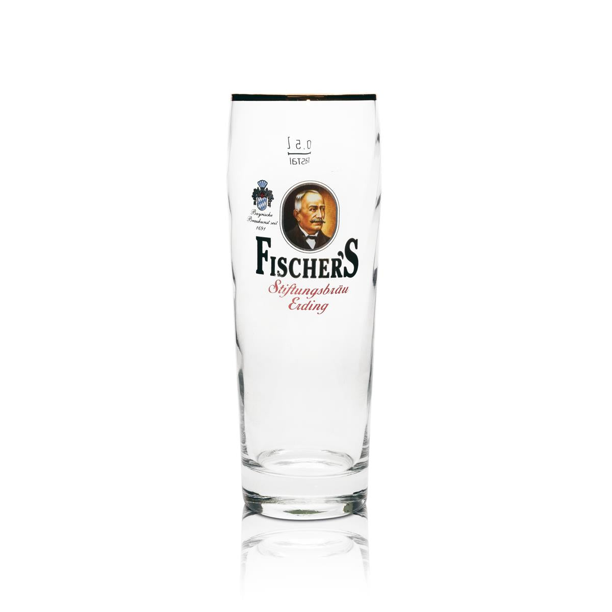 6x Fischers Bier Glas Willy Becher 0,5l Rastal – Ansicht 2