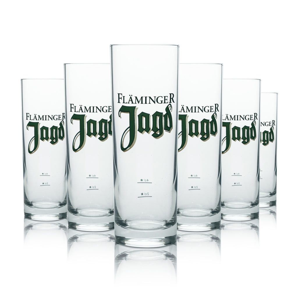 6x Fläminger Jagd Likör Glas Bormioli 305ml
