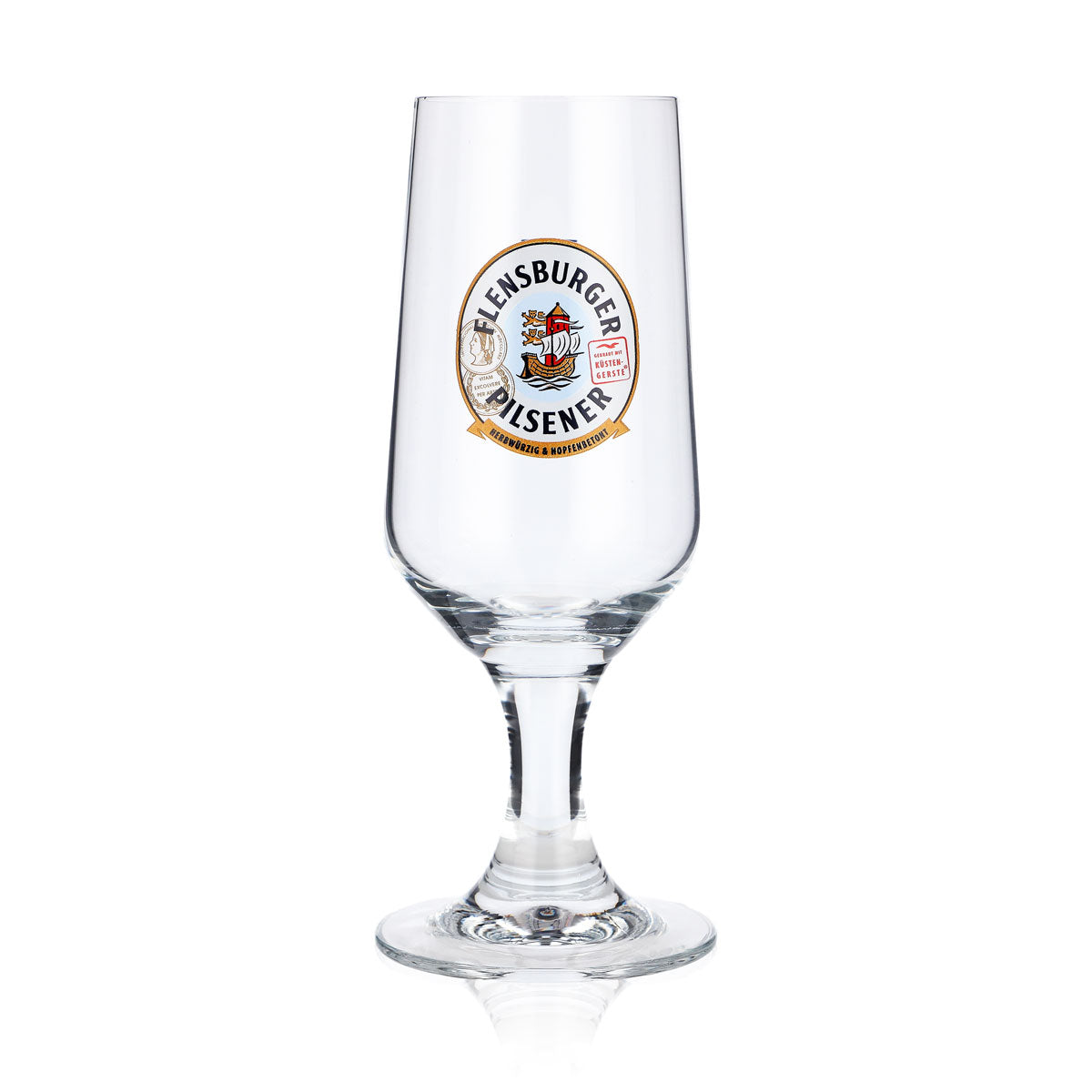6x Flensburger Bier Glas 0,2l Biergläser Pokalglas "Herbwürzig Hopfenbetont" – Ansicht 2