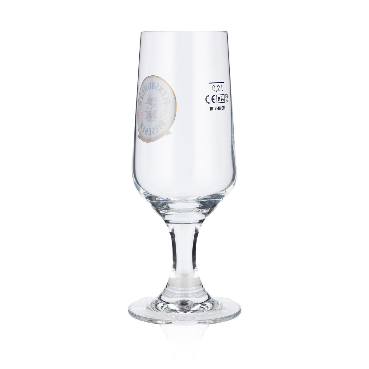 6x Flensburger Bier Glas 0,2l Biergläser Pokalglas "Herbwürzig Hopfenbetont" – Ansicht 4
