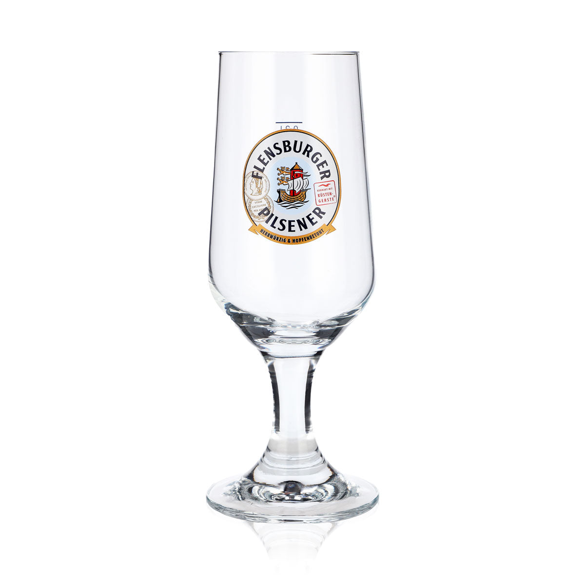 6x Flensburger Bier Glas 0,3l Biergläser Pokalglas "Herbwürzig Hopfenbetont" – Ansicht 2