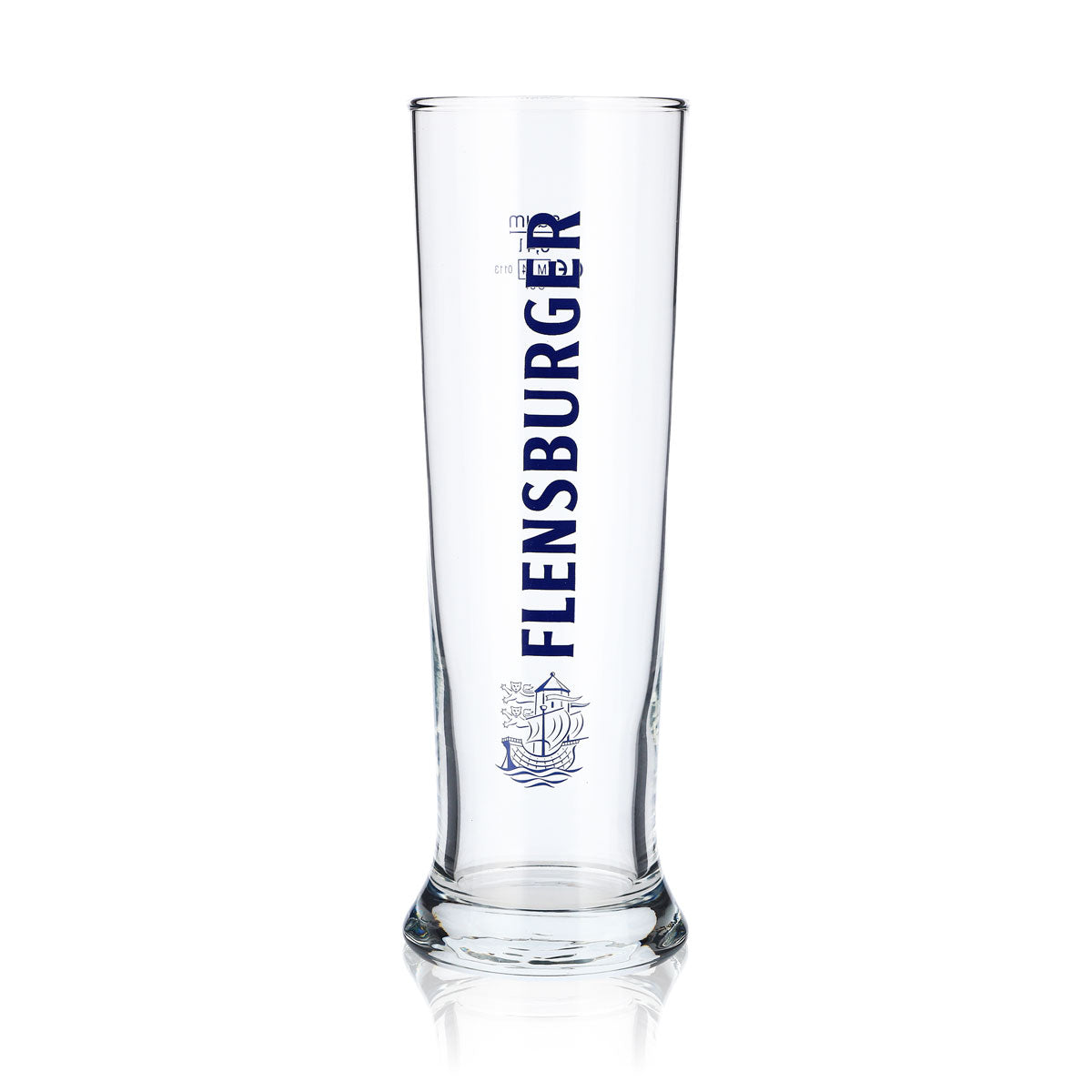 6x Flensburger Bier Glas 0,4l Biergläser Bierglas Becher blau Schrift Vancouver – Ansicht 2