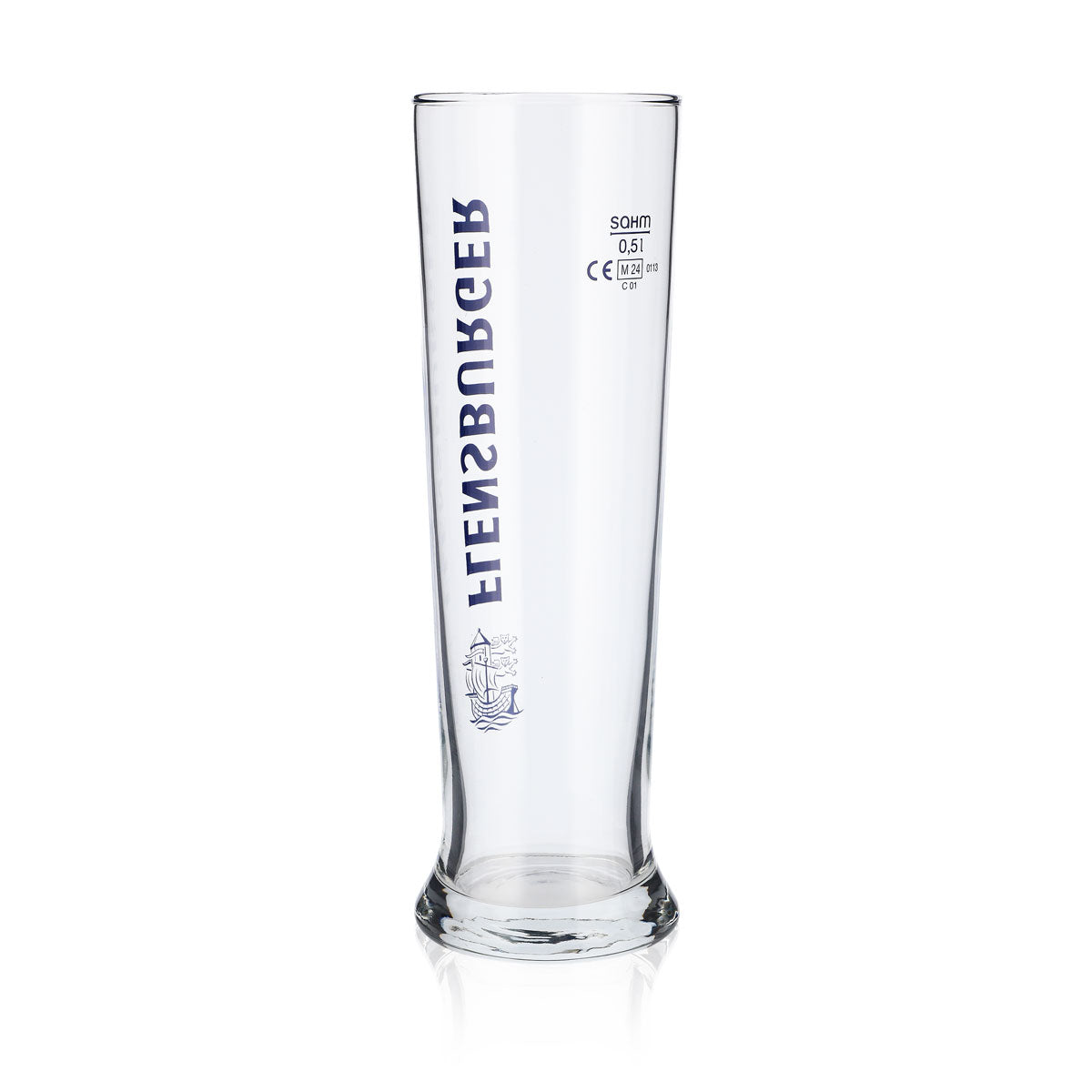 6x Flensburger Bier Glas 0,5l Biergläser Bierglas Becher blau Schrift Vancouver – Ansicht 4