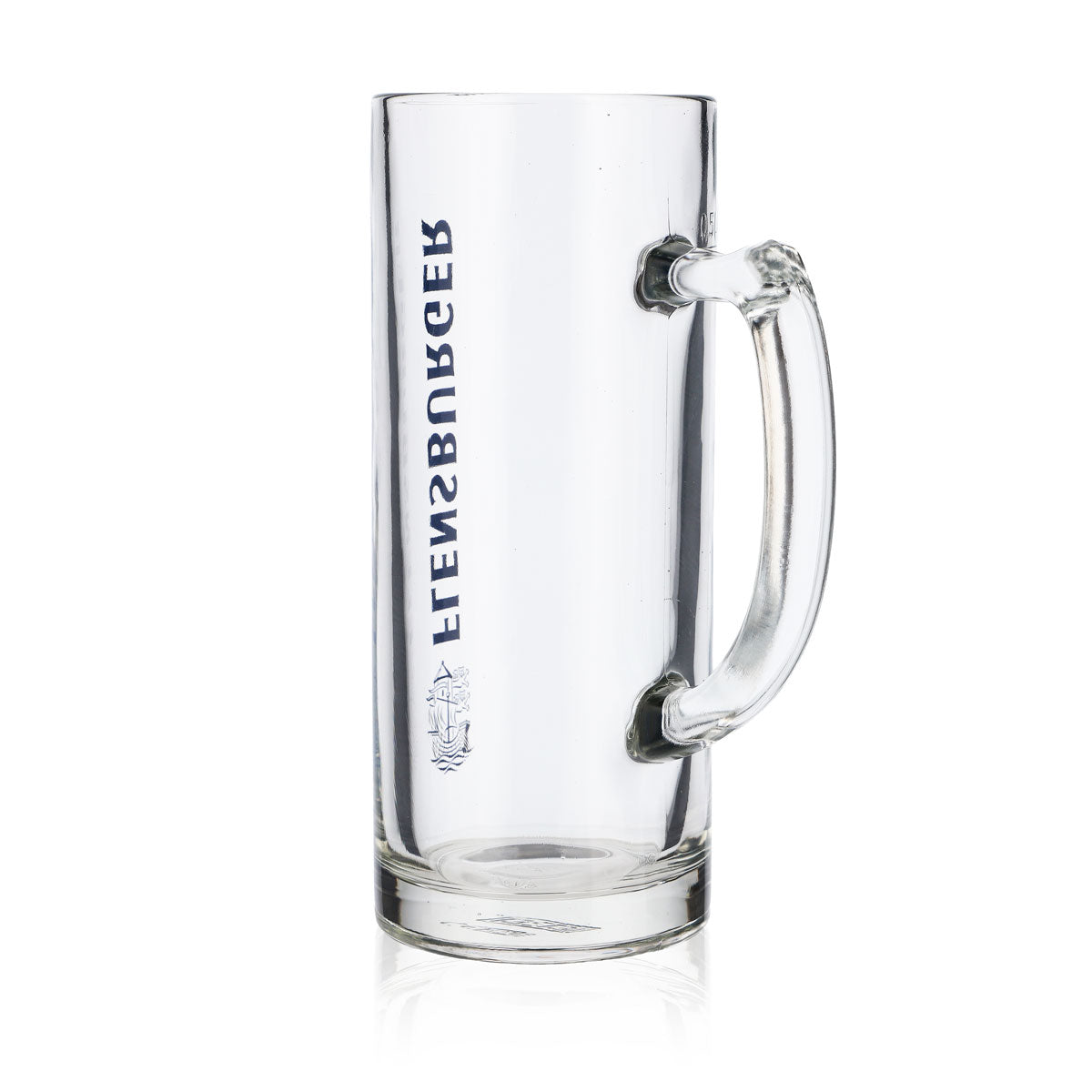 6x Flensburger Bier Glas 0,5l Biergläser Krug Seidel Humpen blaue Schrift – Ansicht 5