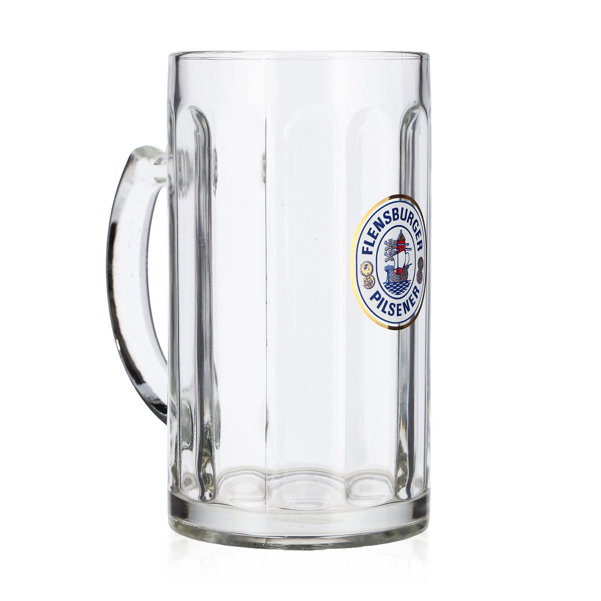 6x Flensburger Bier Glas 0,5l Krug Schiff Logo Rastal – Ansicht 3