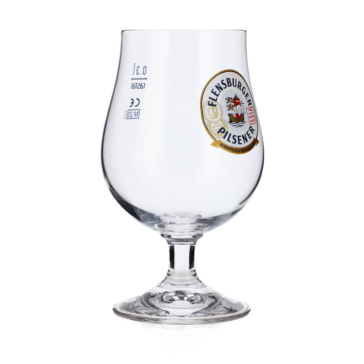6x Flensburger Glas 0,3l Bier Schwenker Gläser Kugelglas "Lüttich 2024" – Ansicht 3
