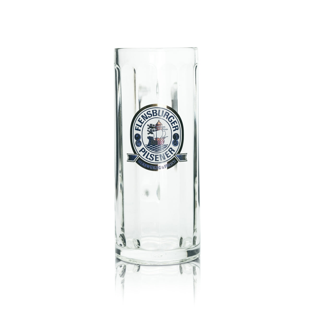 6x Flensburger Glas 0,5l Bier Krug Humpen Seidel Kontur Gläser Gastro Geeicht – Ansicht 2