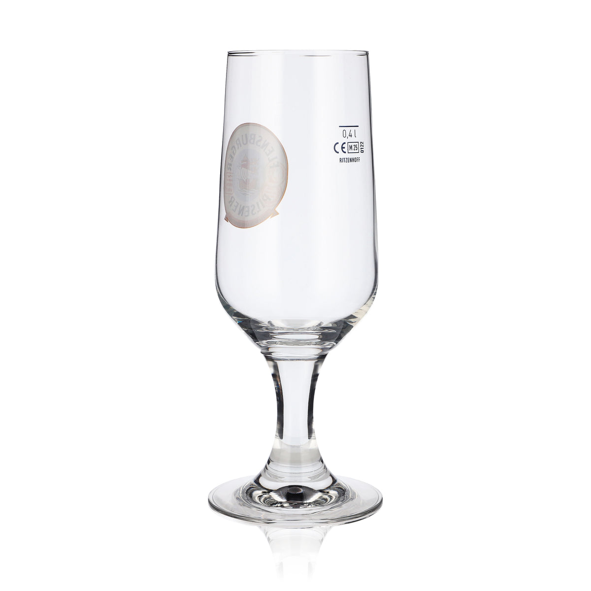 6x Flensburger Pokalglas Biergläser 0,4l Gläser Goldrand Ritzenhoff – Ansicht 4