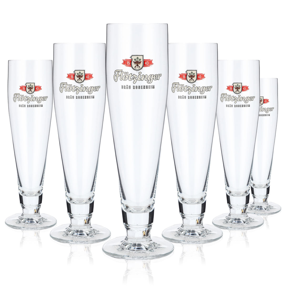 6x Flötzinger Bier Glas 0,3l Pokalgläser Biergläser Ritzenhoff – Ansicht 5