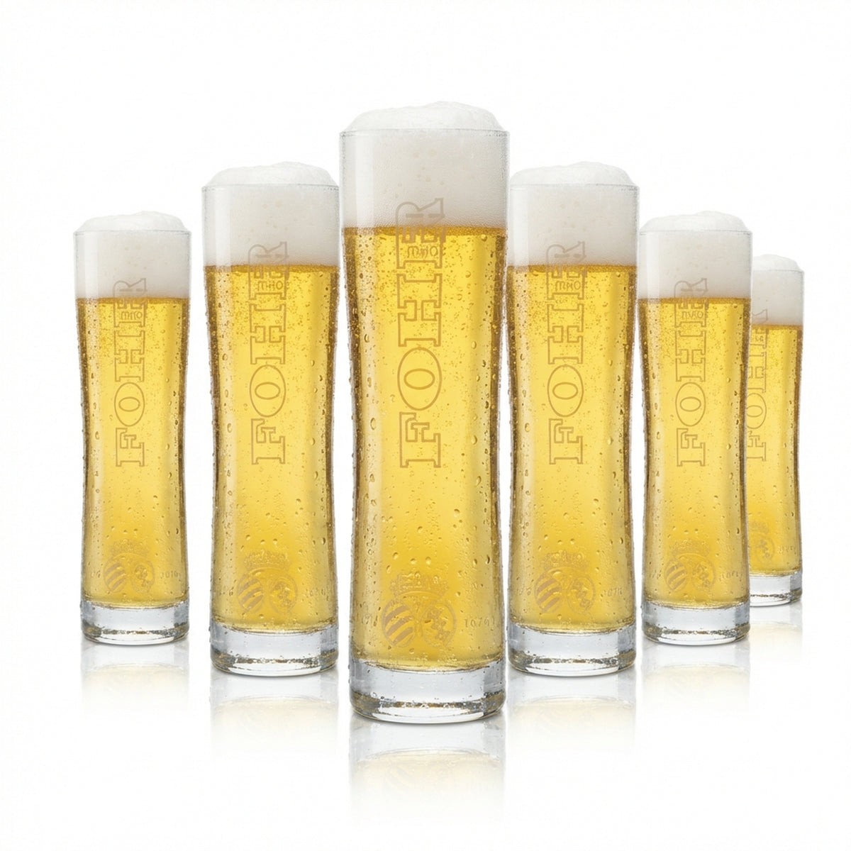 6x Fohr Bier Glas 0,3l Pokal Becher Tulpe Gläser Brauerei Gastro Bar Pils Beer