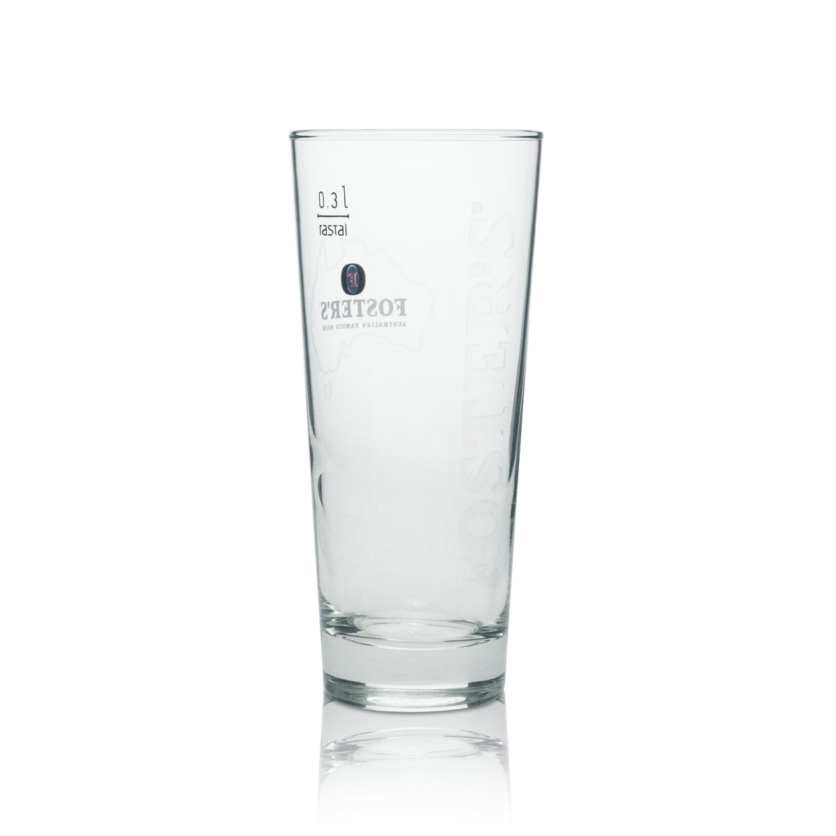 6x Fosters Bier Glas Longdrink "Landkarte" 300ml rastal – Ansicht 3
