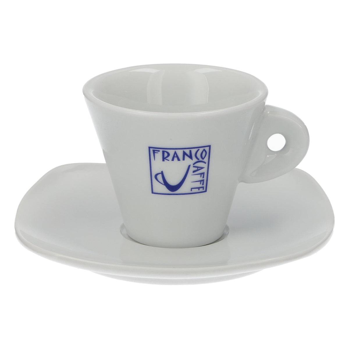 6x Franco Kaffee Kaffeservice Tasse + Unterteller Weiß