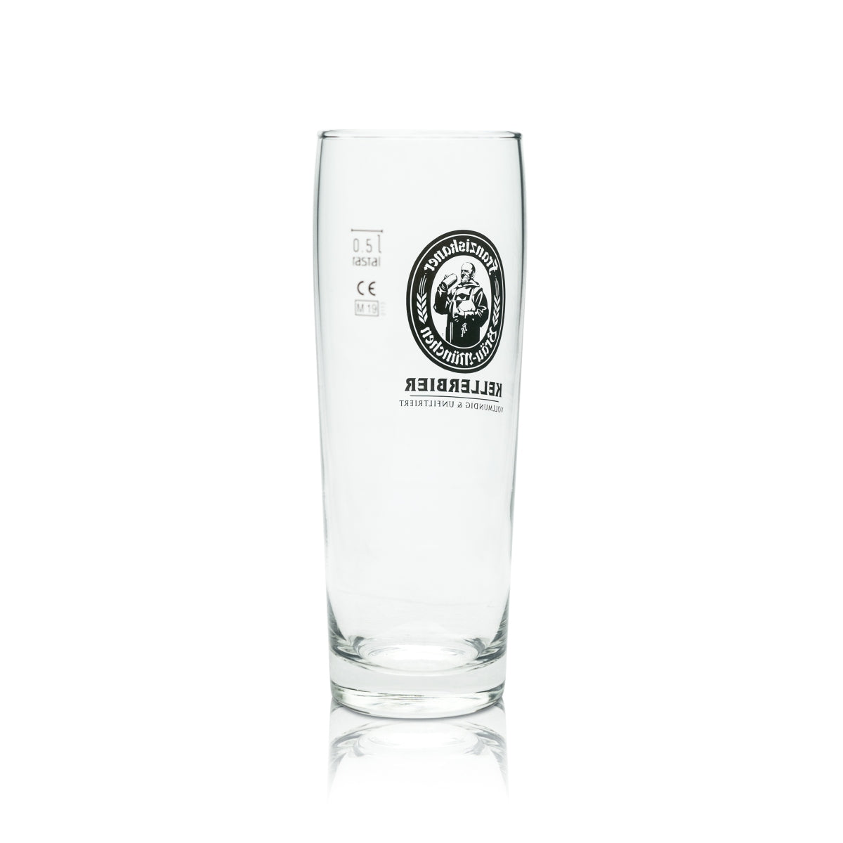 6x Franziskaner Bier Glas 0,5l Kellerbier Willi Becher Gläser Brauerei Beer Hefe – Ansicht 3