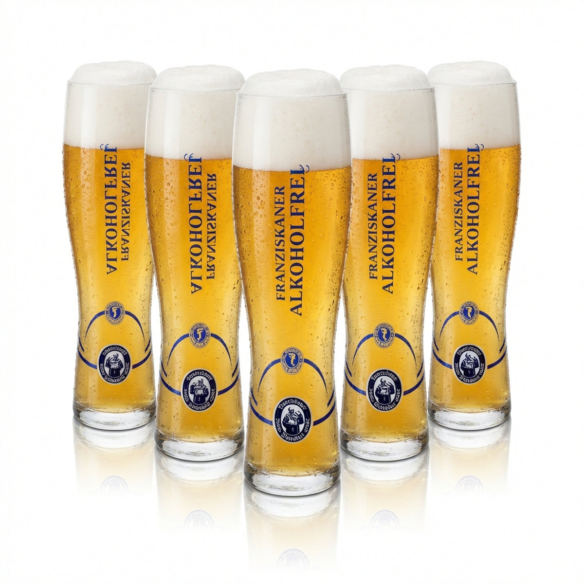 6x Franziskaner Weißbier Glas 0,5l Hefe Weizen Gläser Alkoholfrei Geeicht Gastro