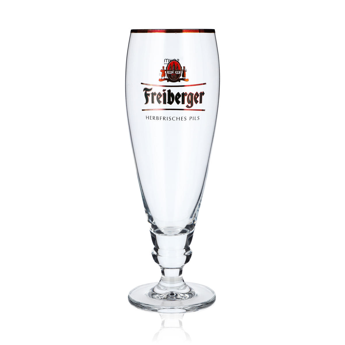 6x Freiberger Bier Glas Biergläser Pokalglas 0,4l Exklusivglas Sahm – Ansicht 2