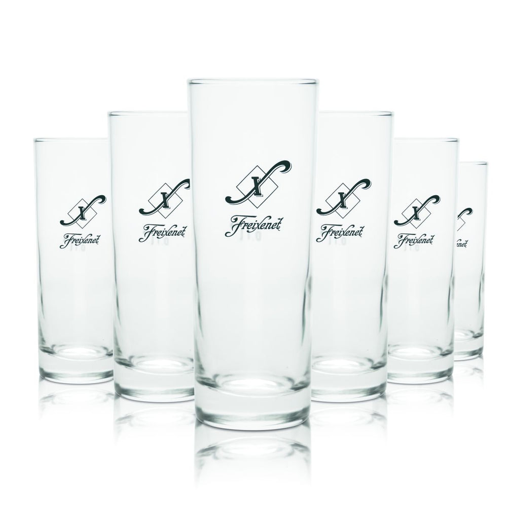 6x Freixenet Glas 0,1l Sektgläser Longdrinkgläser Stange Aperitifgläser Secco
