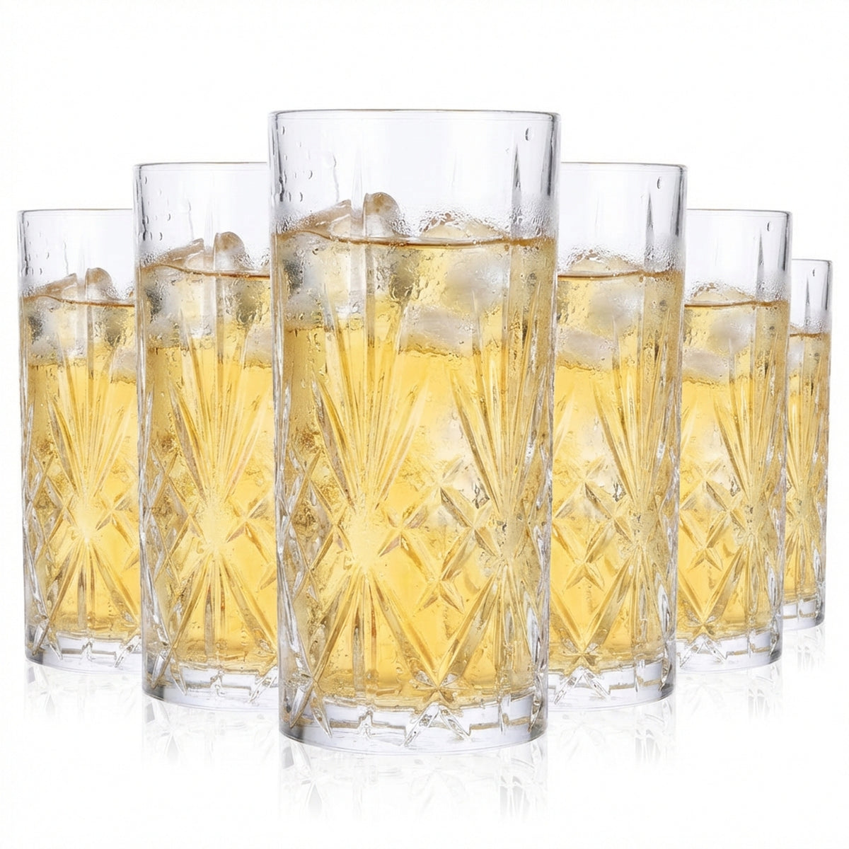 6x Friedrichs Gin Kristallglas Longdrinkglas Ginglas Gläser "Negroni"
