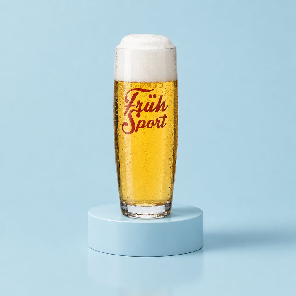 6x Früh Kölsch Bierglas 0,2l Kölschstange Früh Sport Gäser Set Brauerei Köln