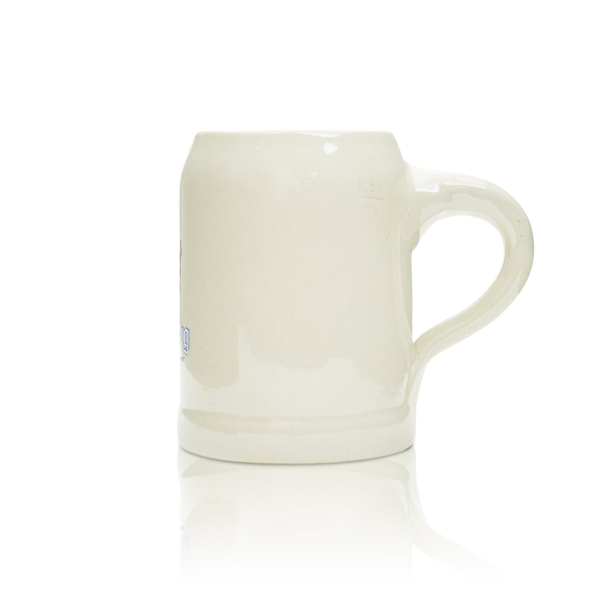 6x Fürstenberg Bier Glas Krug 0,5l Keramik – Ansicht 3