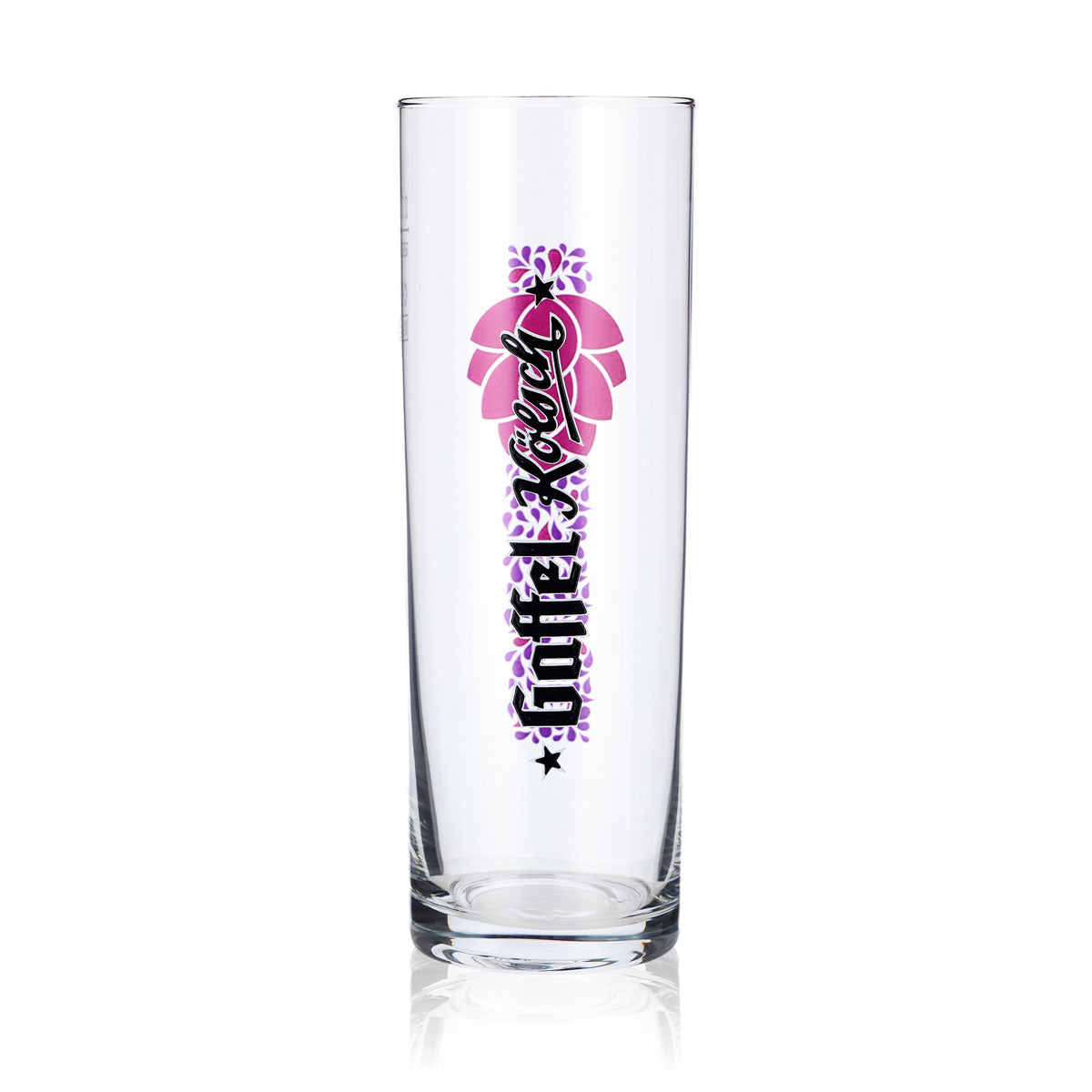 6x Gaffel Bier Glas Biergläser 0,3l Stange/Kölschglas lila Hopfenmotiv – Ansicht 2